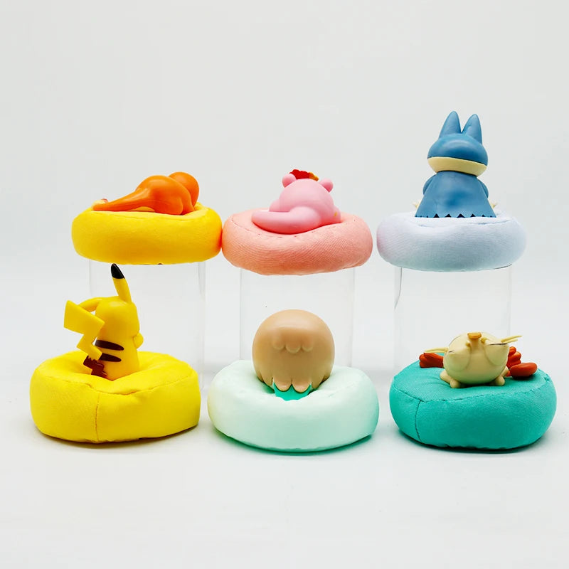 Anime Pokémon Blind Box Model Figure 1-12 Pcs Pikachu Sleep Series Interior Hand Sleeping Position Toys Gift for Sfriends