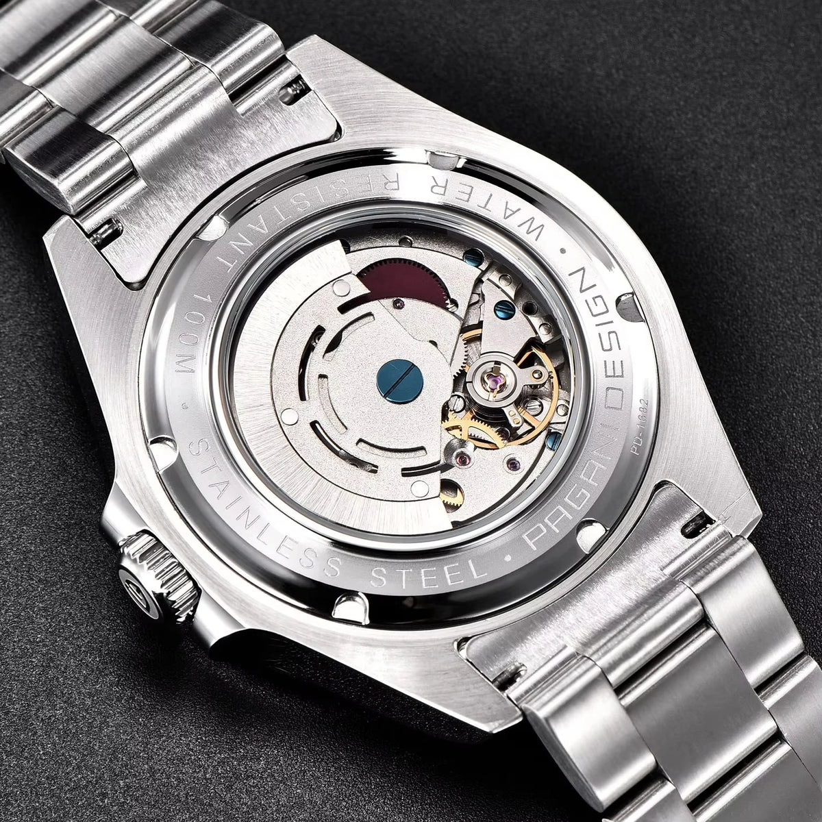 PAGANI DESIGN 2026 New V2 GMT Automatic Machinery Men Watch PD1682 Sapphire Crystal 10 Bar Waterproof Stainless Steel Pagani Des