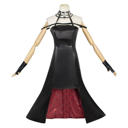 Yor Forger Cosplay Costume Headband Elastic Thigh Stockings Tights Highs Wig Earrings Yor Forger Dress Full Set for Comic Con