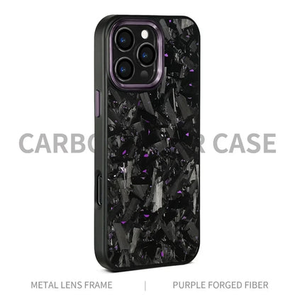 Real Carbon Fiber Armor100% Cover For IPhone 16Promax 15 Pro Max 14 13 12 11 Case Metal Frame Wireless Charge Forged Fiber Cover