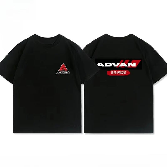 Japan JDM Modified Yokohama Advan Wheel Hub T-shirt Men's Clothing Women's Casual Wear Cotton 2026 Summer New T Shirt