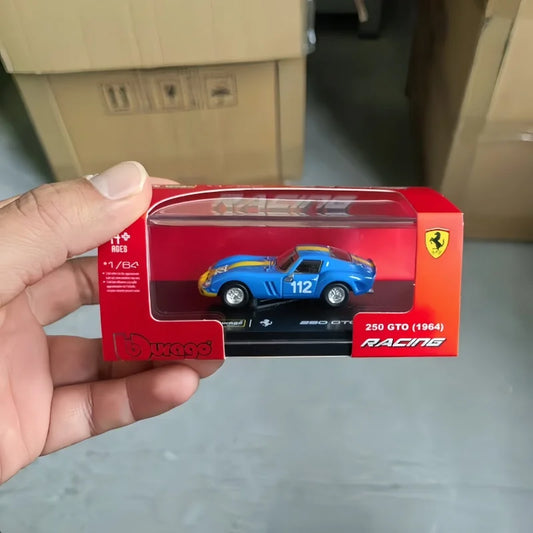 In Stock Original Bburago Ferrari 250 GTO 1:64 Die Cast Alloy Classic Model Toys Car Collection Decoration Surprise Toys Car