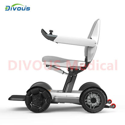 Mobile Bluetooth Remote Controlled  Foldable Electric Wheelchair Mobility Scooter Elderly Disabled Adult wheelchair