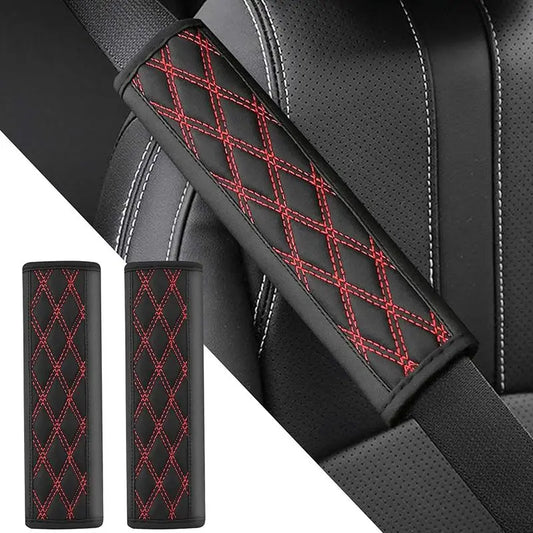 1/2Pcs Car PU Seat Belt Safety Belt Shoulder Cover Soft Breathable Protection Seat Belt Padding Pad Auto Interior Accessories