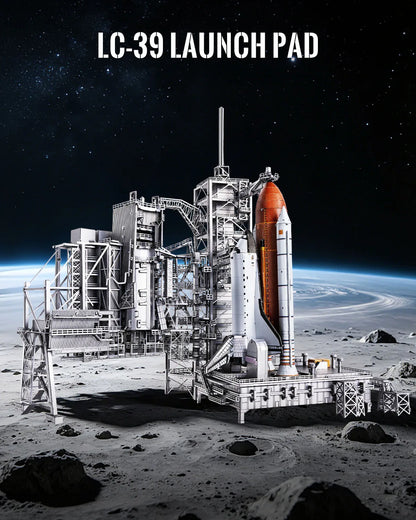 Piececool 3D Metal Model Kits LC-39 Launch Pad Metal Puzzles Space Shuttle DIY Building Model Best Gifts 314pcs Jigsaw Set