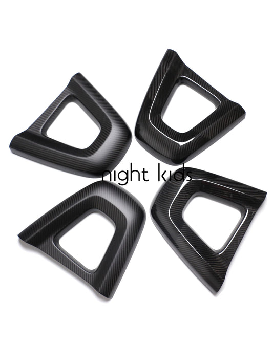 Night Kids for 2016-2023 Mazda MX5 ND Carbon Fiber Seatback Sticker MX5 ND1 ND2 Dry Carbon Fiber Interior