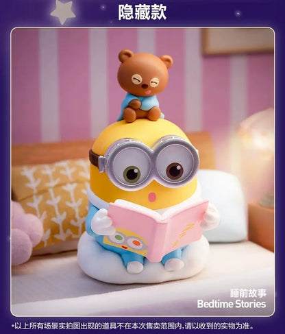 Hot Original POP MART Minions Bedtime Stories By Bob And Tim Series Blind Box Anime Figure Mystery Box Desktop Toy Surprise Gift