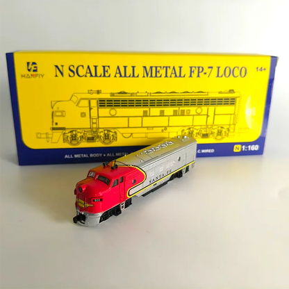 N Scale HF 1:160 ALL METAL FP-7 LOCO Alloy Train Model With Power Classics Adult Souvenir Gift Hobby & Toys