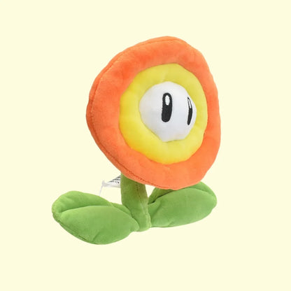 Super Mario Sunflower, Yellow Star, Orange Flame Flower, Blue Ice Flower, Five-pointed Star Simulation Plush Soft Stuffed Gifts