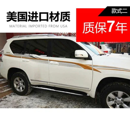 Car Sticker FOR  FOR Toyota Land Cruiser Prado 2010-2019 Fashion Sports Decoration Custom Vinyl Decal