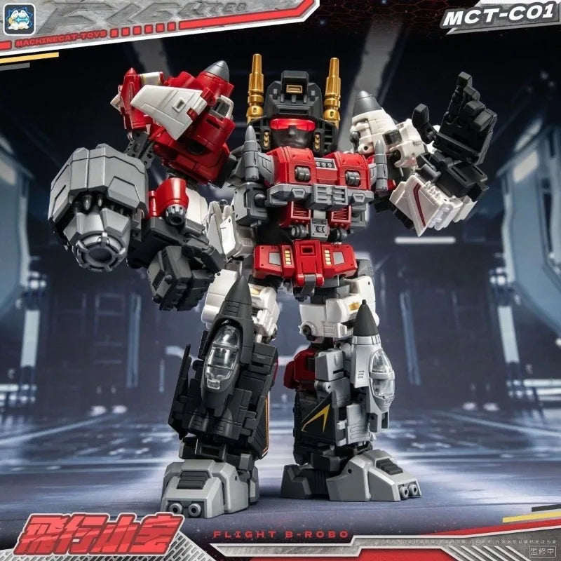 【IN STOCK】 Transformed Toys MachineCat-Toys MCT-C01 MCTC01 Mini Superion 5-in-1 Combiner Flight B-Robo Mini Brave Action Figure