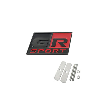 Metal GR SPORT GR MN Racing Car Badge Emblem Decoration Sticker For Toyota Vitz Prius PHV HARRIER MARK X Voxy Noah