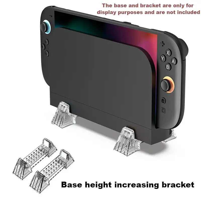 AOLION For Switch 1/2 Host Wall Mounted Bracket NS2 Large Base Alloy Wall Mounted Bracket Handle Storage Bracket