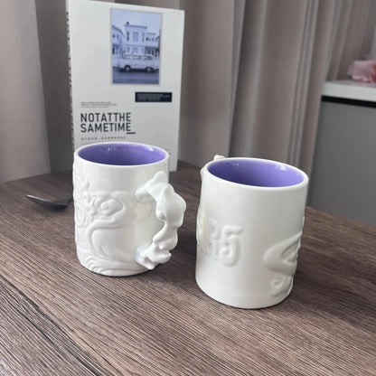 Anime One Piece Cosplay Ceramics Mug Water Cup Creative Nika luffy Hat Shaped Coffee Milk Cup Ornament Gifts