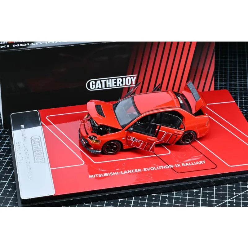 GATHERJOY 1:43 Mitsubishi Lancer Evolution IX Die Casting Alloy Car Model Collection Souvenir.