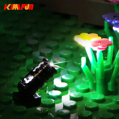 10pcs Terminal Led Searchlight MOC For Lego Light Table Lamp Multifunctional DIY Spotlight Black Building Block 1219
