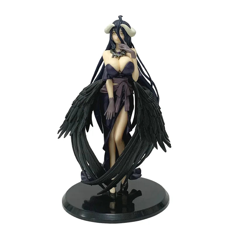 2026 Hot 18/24cm OVERLORD King of the Undead Albedo Armor Design Model Figure Collection Series Doll Toys Fans Birthday Gifts