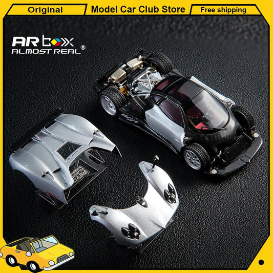 New Almost Real AR Box 1:464 Scale Pagani Zonda F GenevaInter National Motor Show Alloy Car Diecast Collection Model Toys Gift