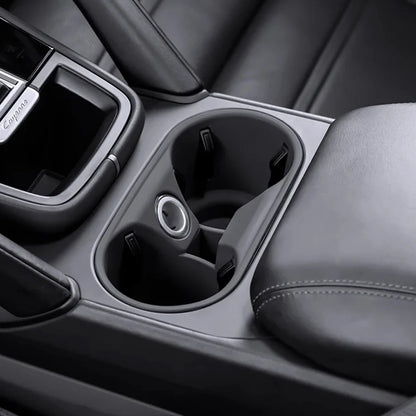 For Porsche Cayenne 2024 -2026 Silicone Car Cup Holder Center Console Organizer Anti Spill- Drink Holder Insert Auto Accessories