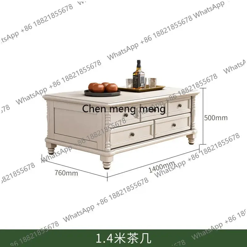 F150 Quality Arabic Luxury Coffee Tables White European Dining Living Room Coffee Tables Nordic Vintage Mesa De Centro Sala Furn