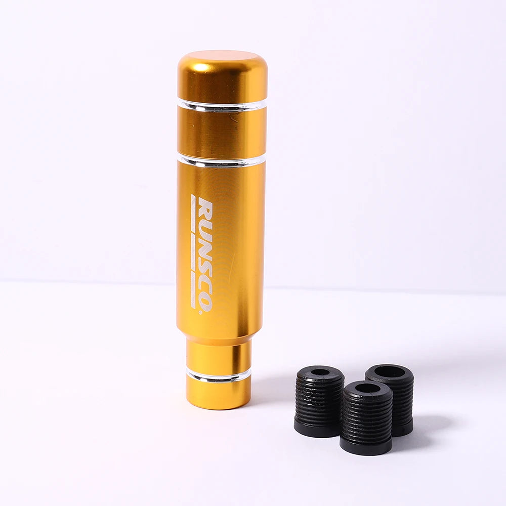 13CM Gear Shift Knob Manual Transmission Gear Stick Lever Shifter Knob Color Red Black Gold Blue Purple Car Universal Aluminum