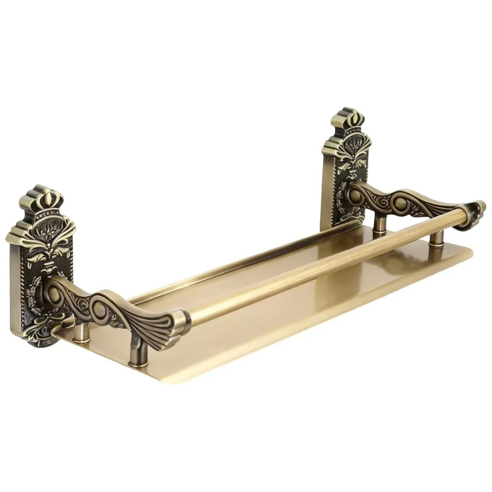 Bathroom Wall Shelves , Antique Bronze Shampoo Holder Bath Shelf Black Bathroom Hardware