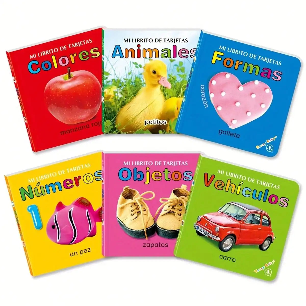 Colorful patterned card book, interactive sensory development gift, bright colors enhance early reading education