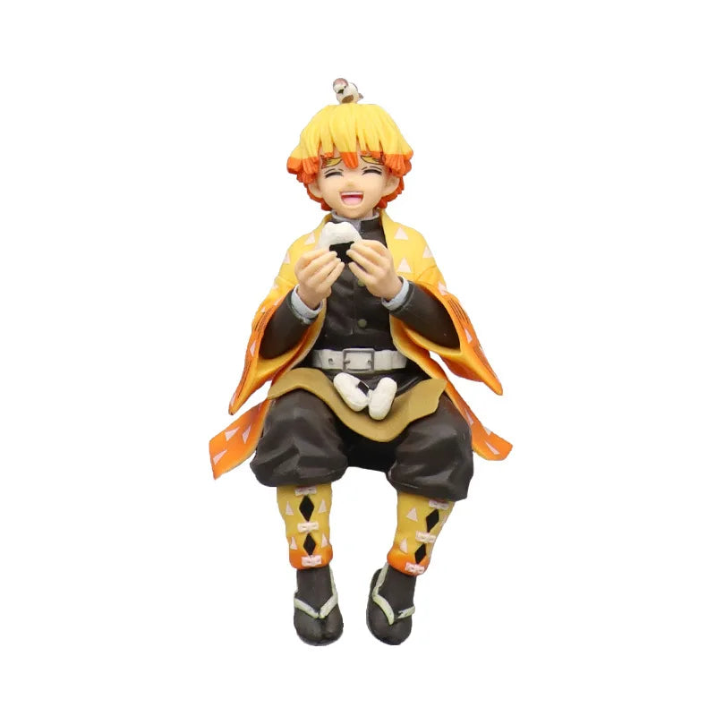 10-15cm anime Demon Slayer action figure PVC model doll collection toy car figure Kamado Tanjiro Nezuko sitting ornaments