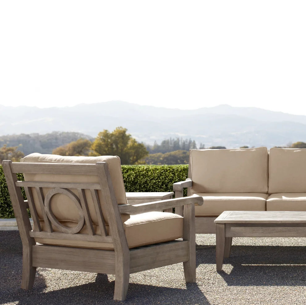 Premium New Design Luxury Solid Teak Lounge Sofa Set Outdoor Patio Garden Residential Teak Furniture Teak Furniture Set