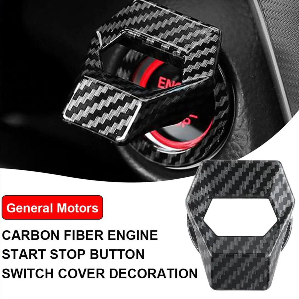 New universal car engine start stop switch button protective cover, anti scratch car interior design car product accessories