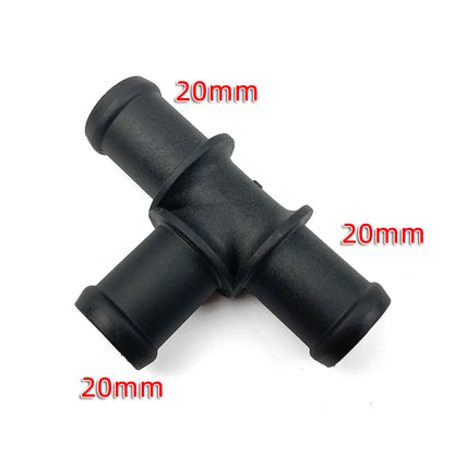 BOICY Coolant Water Pipe Tee Connector Car Black Auto 3 Way Tee Heater Water Hose Fitting Connector Kit for VW Audi Skoda Seat