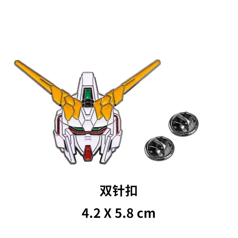 NEW Mobile Suit Gundam Unicorn Enamel Pins Gundam RX-78 Metal Brooch Badge Fashion Jewellery Backpack Accessory Gifts