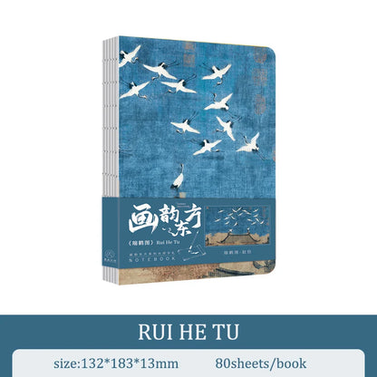 A5 Notebook Ukiyoe & Famous Painting Series Cover,80sheets/Book Writing Diary Recording Life Office Study Note Supplies CS-058