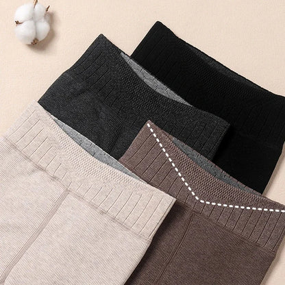 Autumn Winter Korean Style Kids Clothes 0-15Y Girl Thick Warm Leggings Striped Cuffs Fashion Girls' Nine Point Pants