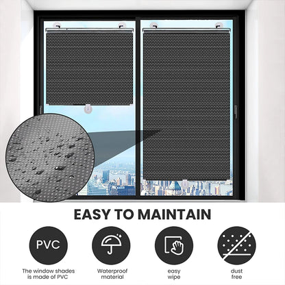 Roller Curtains for Window Kitchen Curtain Blackout Blinds Blind Roll Living Room Drill Adjustable Rolls Shade Shades Roman Home