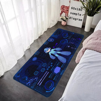 Interior Floor Mat Doormat Mega Man X8 Rockman Non-slip Foot Rug for Entryway Kitchen Carpet Bedroom Bedside Mats Home Decor