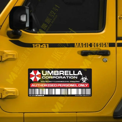 New Design Large Umbrella Decorative Decal Access Sticker Van Bumper Window Car Decal Waterproof Decal Vinyl Decal, 13cm