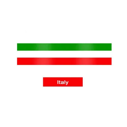 1M Pesonalized Car Sticker ThreeColored For Germany Italy French Russia National Flag Sticker Body Vinyl Decal  Styling Stickers