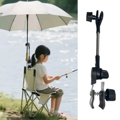 360° Adjustable Clip Baby Umbrella Holder for Stroller Chair Universal Holder For Fishing Camping Chair Outdoor Auto Scooter