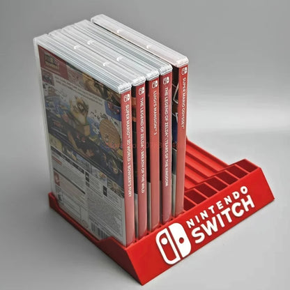 New For Switch Game Card Case Desktop Card Box Holder Game Disc Cassette Storage Bracket Storage Box，8 And 12 Compartments