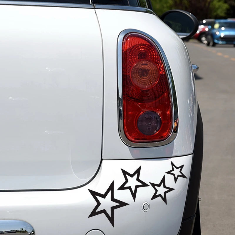 G078 12CMX24CM stars car sticker vinyl car decal waterproof stickers on car truck bumper rear window no background