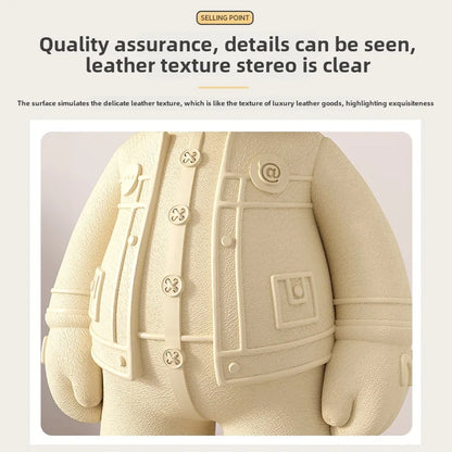 Cartoon Bear Figurine Resin Model Toy Collector Garage Kit Action Bear Figure Doll Collection Toys