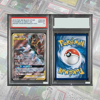DIY Proxy PTCG Graded Collection Card Unbroken Bonds Marshadow & Machamp GX 199/214 GEM MT10 Card Holographic Labels Child Gift