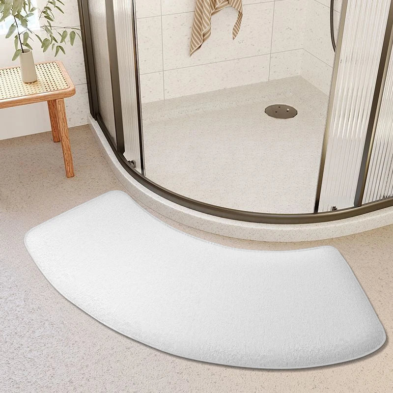 Thickened bathroom absorbent mat curved shower room door mat toilet bathroom foot mat non-slip mat entrance mat