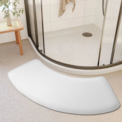 Thickened bathroom absorbent mat curved shower room door mat toilet bathroom foot mat non-slip mat entrance mat