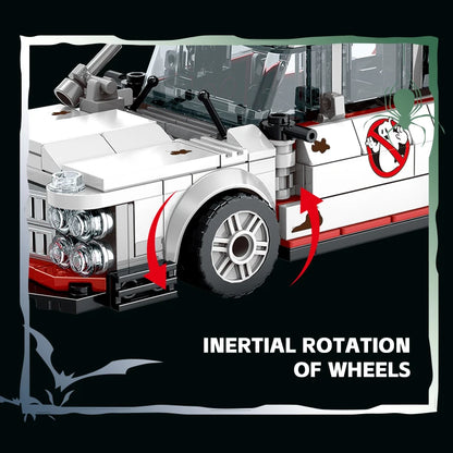 Technical GHOSTBUSTERS ECTO-1 Sets Building Blocks Kit STEM Educational Birthday Gift for Boys Model Assembly Project
