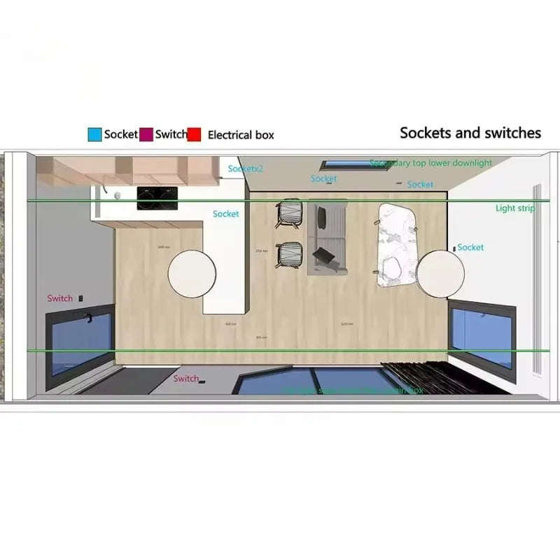 20ft 40ft Luxury Prefab Mobile Container Office Tiny House Capsule Steel Structure Home Custom