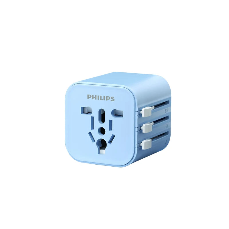 Philips Global Travel Adapter Philips Universal Conversion Socket US/EU/Aus/UK Adaptor
