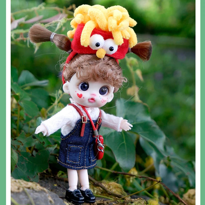 Mini Doll Dolls for girls Labbu doll pocket blyth Boy girl Doll Barbi cry Baby Rainbow Ball jointed doll Mobile phone Decoration