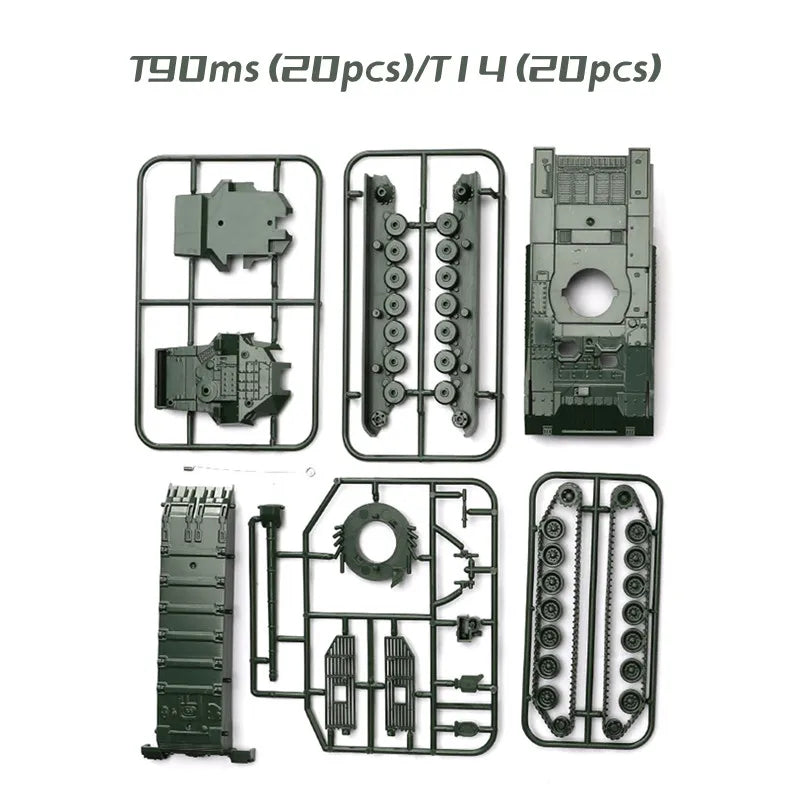 4D 1/72 Tank Assembly Puzzle Model Infantry Fighting Vehicle Military Tractor Artillery Boys' Toys